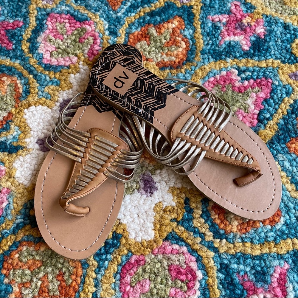 Gold sandals